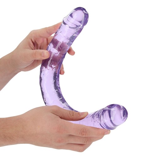 Dildo Doble Transparente RealRock - Placer Premium