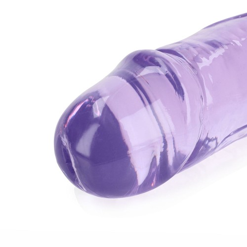 Dildo Doble Transparente RealRock - Placer Premium