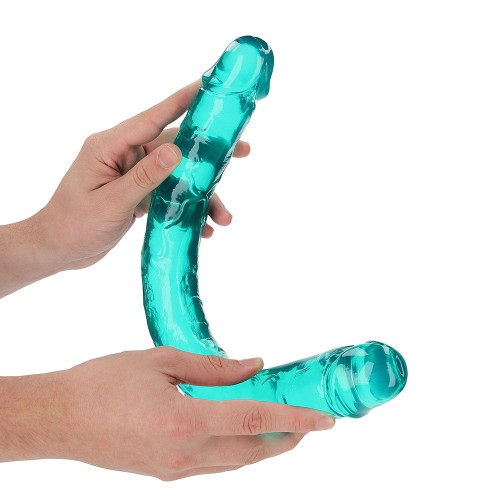 Dildo Doble RealRock Crystal Clear