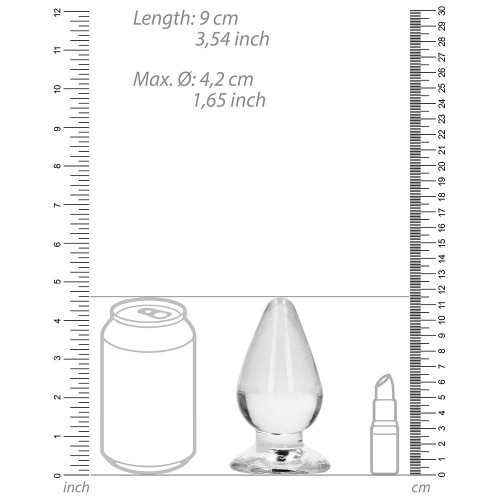 RealRock 4.5 in. Clear Anal Plug