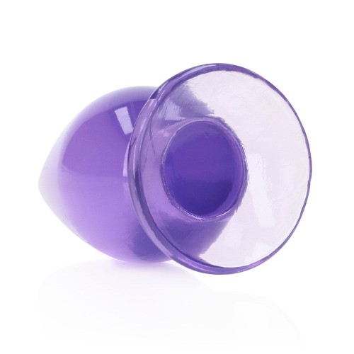 RealRock Crystal Clear Anal Plug Purple