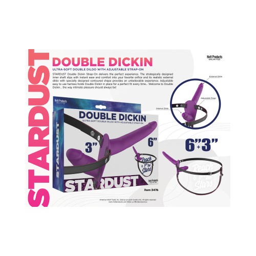 Stardust Double Dickin Strap-On with Harness