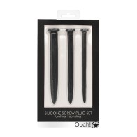 Set de Plug Tornillo Urethral Silicona Ouch! para Exploración