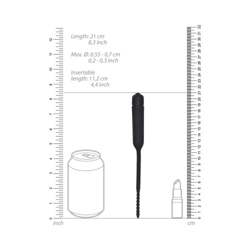 Ouch! Vibrating Urethral Sounding Silicone Plug