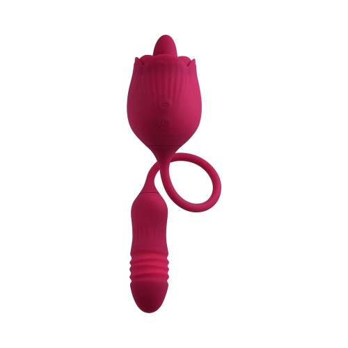 Evolved Wild Rose Vibrador Revolvente Doble Recargable