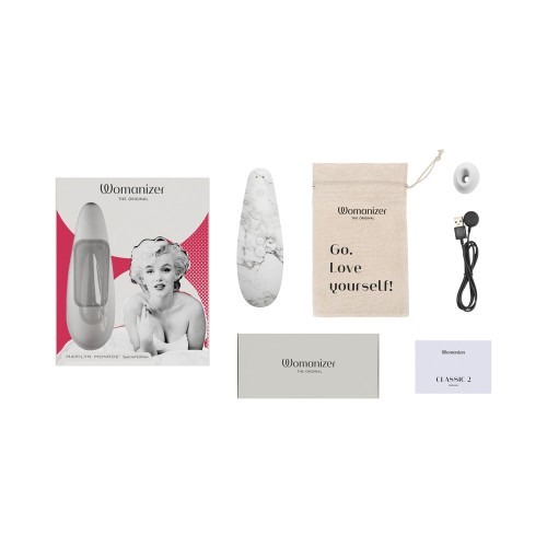 Womanizer x Marilyn Monroe Classic 2 Clitoral Stimulator - White Marble