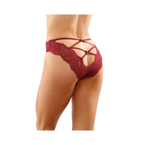 Ivy Lace Bikini Panty with Cut-Out Back