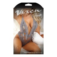 Vixen Perfect Storm Lace Plunge Teddy for Elegant Seduction