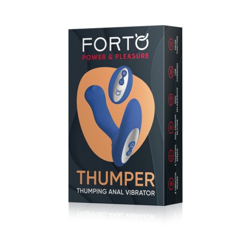 Vibrador Anal Forto Thumper Control Remoto Azul