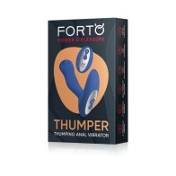 Forto Thumper Remote-Controlled Anal Vibrator Blue