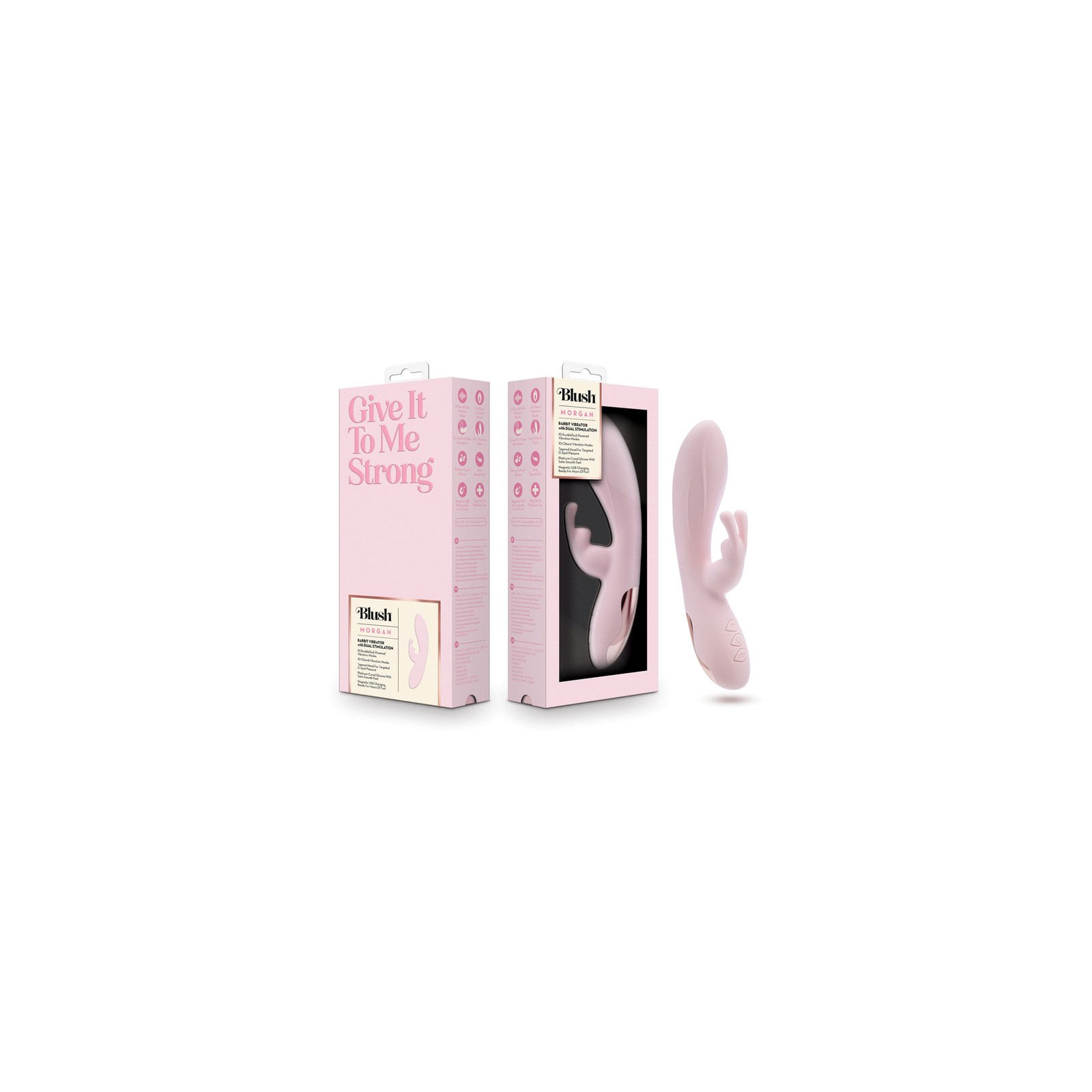 Blush Morgan Rabbit Vibrator