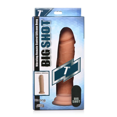 Dildo de Silicona Vibrante Big Shot de 7 Pulgadas con Ventosa