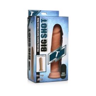 Dildo de Silicona Vibrante Big Shot de 7 Pulgadas con Ventosa