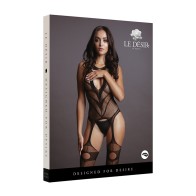 Le Desir Suspender Bodystocking - Alluring Lingerie Piece