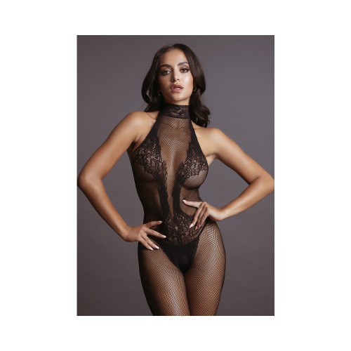 Le Desir High-Neck Fishnet Bodystocking