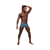 Male Power Inter-Mingle Mini Short in Blue for Ultimate Comfort