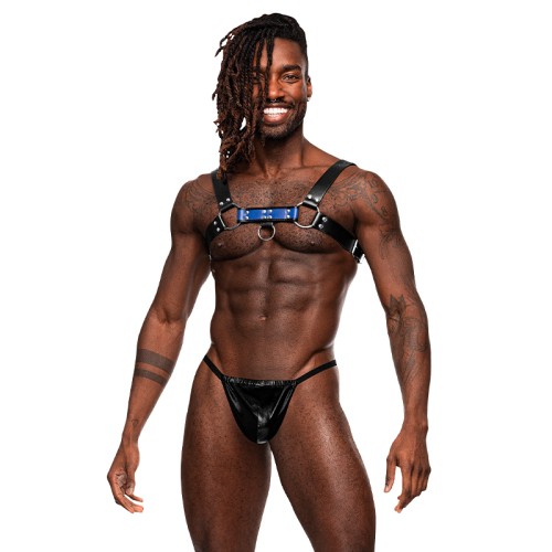 Male Power Leather Chest Harness