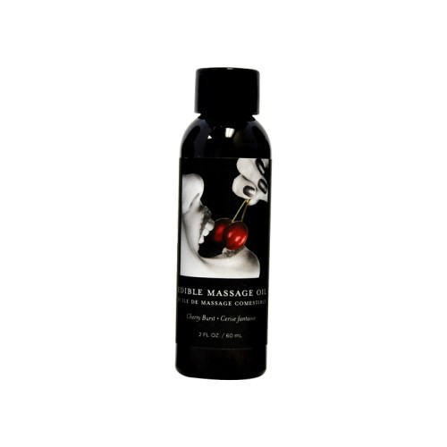 Loción de Masaje Comestible Cherry Earthly Body 2 oz.