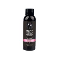 Earthly Body Hemp Seed Massage Oil for Luxurious Relaxation