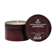 Earthly Body Hemp Seed 3-in-1 Massage Candle Kashmir Musk