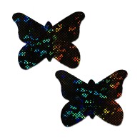 Pastease Butterfly Shattered Glass Glitter Nipple Pasties