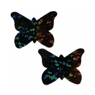 Pastease Butterfly Shattered Glass Glitter Nipple Pasties