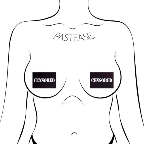 Pastease Censored Black Nipple Pasties