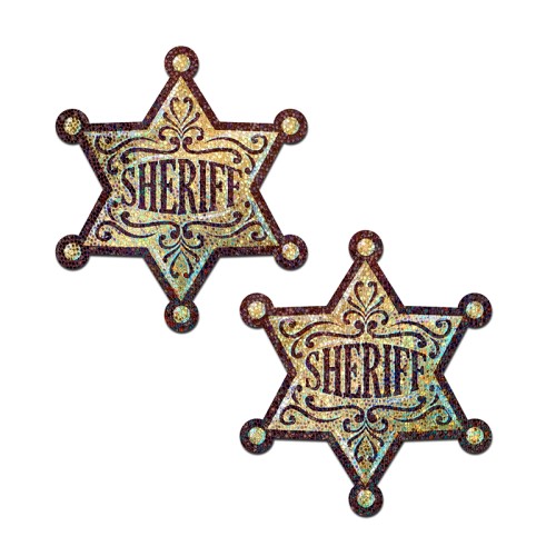 Pastease Sheriff Star Nipple Pasties