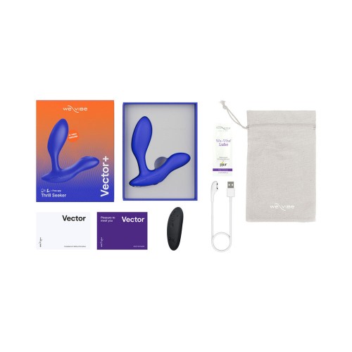 We-Vibe Vector+ Masajeador Prostático Doble Estímulo Azul Real