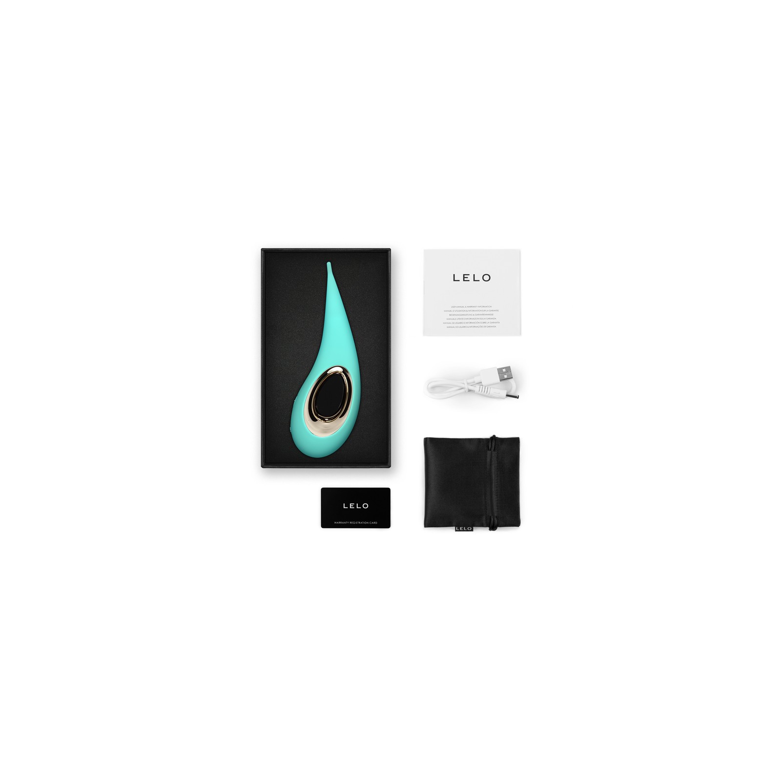 LELO DOT Elliptical Clitoral Stimulator Aqua