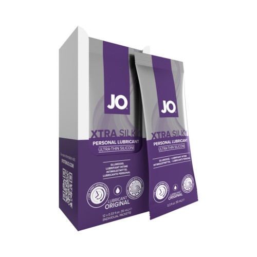 Paquetes de Lubricante Silicona JO Xtra Silky 12