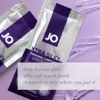 JO Xtra Silky Silicone Lubricant Foils 12-Pack