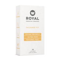 Condones Veganos Tailored Fit Royal para Placer Seguro