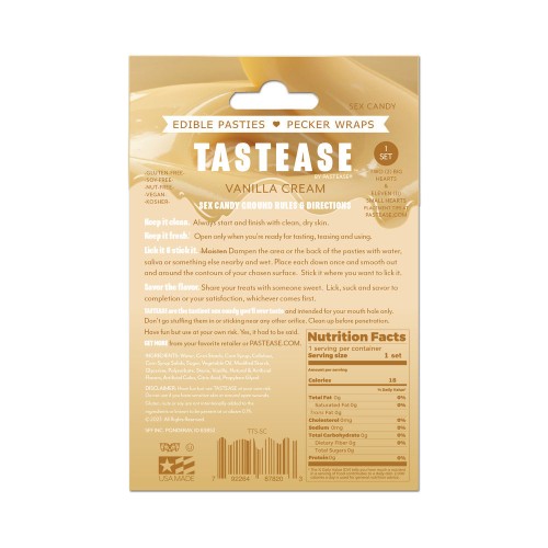 Tastease Pasties Comestibles de Crema Dulce para Diversión