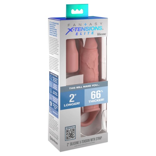 Fantasy X-tensions Elite 6 in. Silicone Penis Extension for Enhanced Pleasure