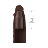 Fantasy X-tensions Elite Silicone Extension with Strap Brown