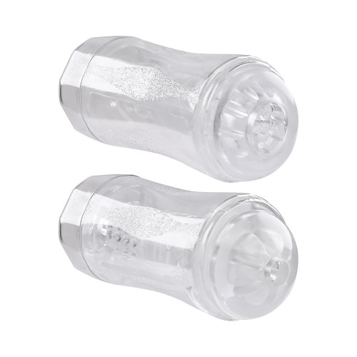 Double Fantasy Dual Entry Stroker Clear