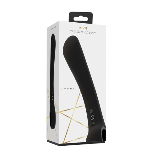 VIVE OMBRA Vibrador Silicona Recargable Negro