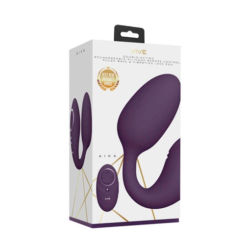 VIVE AIKA Pulsing Dual Stimulating Egg Vibrator