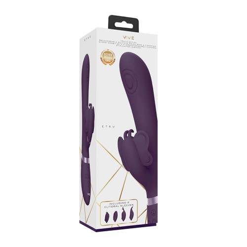 VIVE ETSU Pulse-Wave Rabbit Vibrator with Sleeves