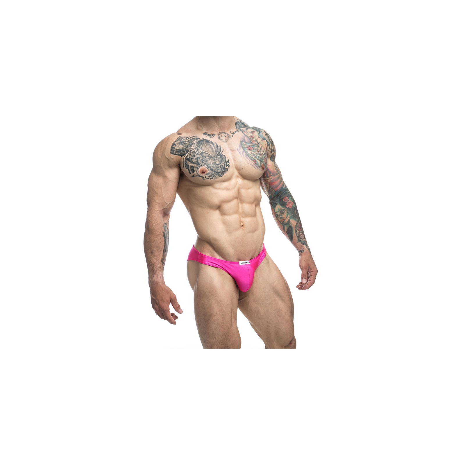 MaleBasics JUSTIN + SIMON Bikini Clásico Rosa Talla S