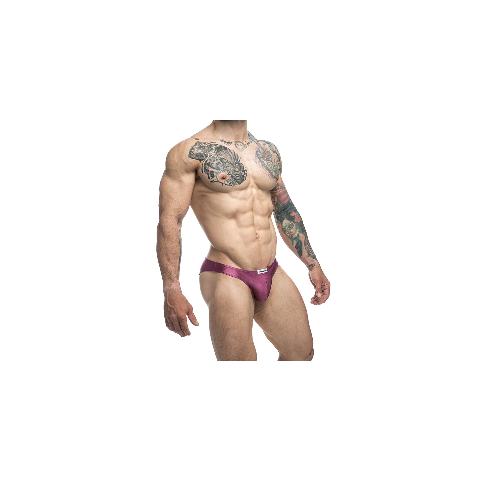 MaleBasics JUSTIN + SIMON Bikini Clásico Vino