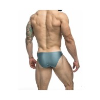 MaleBasics JUSTIN + SIMON Bikini Clásico con Acabado Metálico