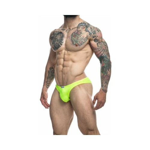 Bikini Clásico MaleBasics Justin Simon Verde Neón L