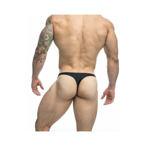 Tanga Clásico Negro MaleBasics JUSTIN + SIMON Talla 2XL