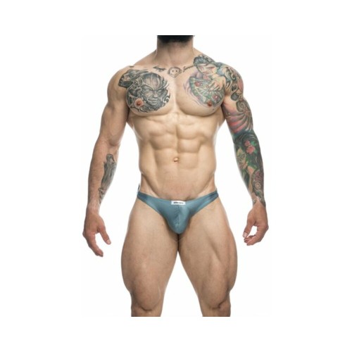 MaleBasics JUSTIN + SIMON Tanga Clásico Metal Verde 2XL