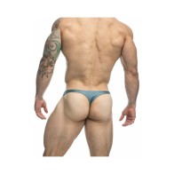 MaleBasics JUSTIN + SIMON Classic Tanga Metal Green 2XL