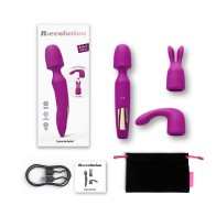 Love to Love R-evolution Vibrador de Varita Recargable 3 en 1 Orquídea Dulce