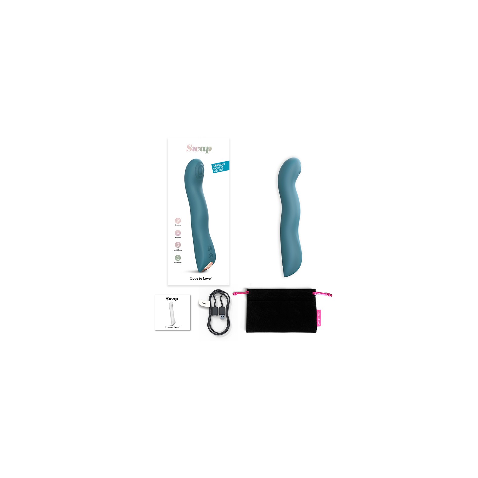 Love To Love Swap Vibrador G-Spot Recargable de Triple Motor