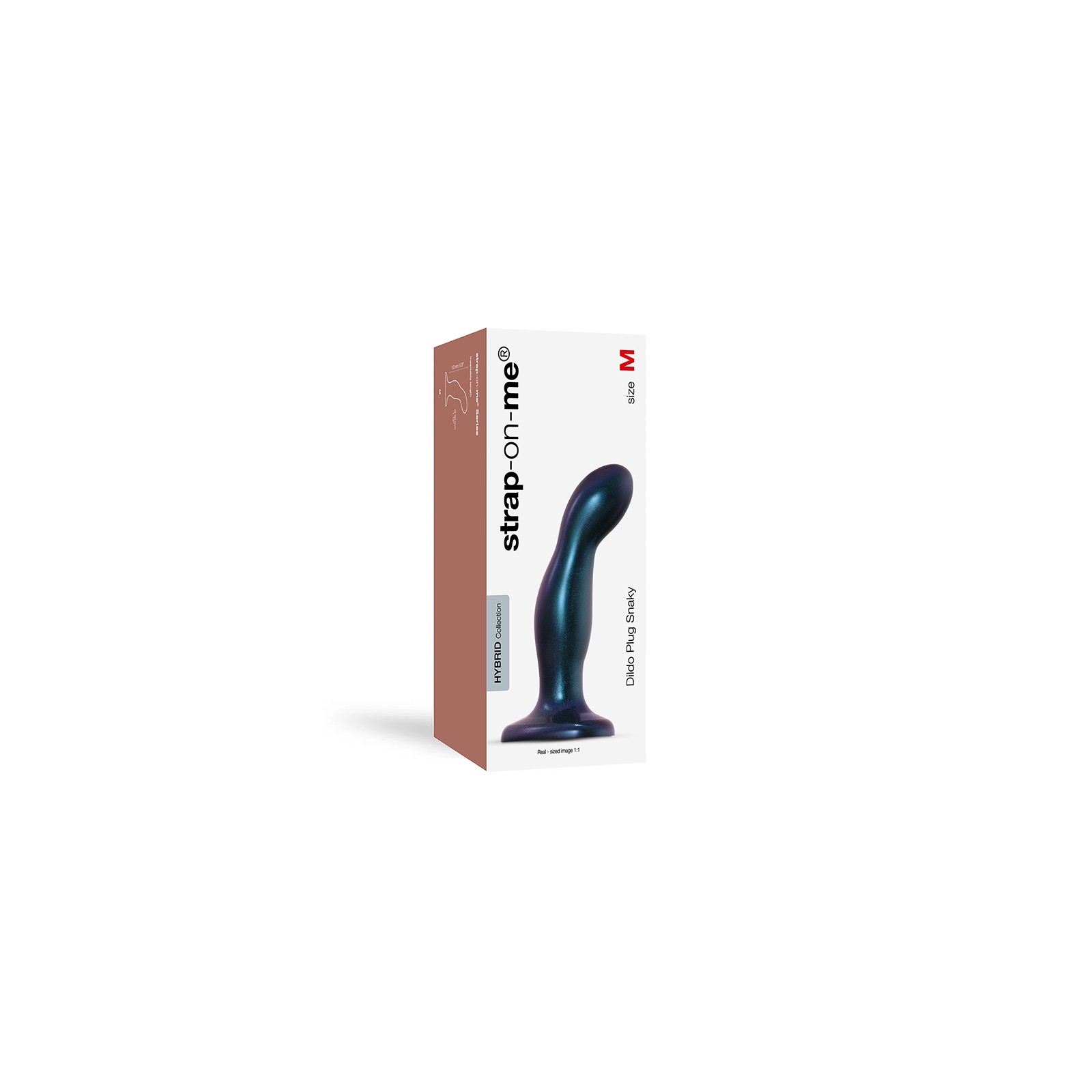 Dildo Plug Snaky en Azul Metálico Strap-On-Me